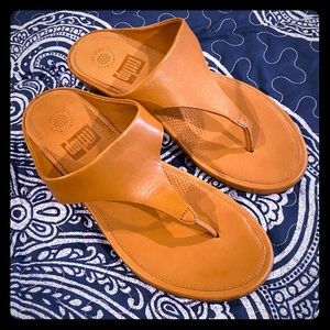Tan FitFlops sandals. Never worn!